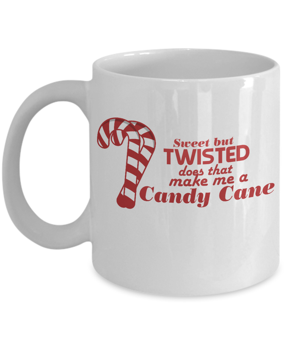 Sweet But Twisted Christmas Socks Candy Coffee Mug, Funny Christmas Gifts, Kids Christmas Mug, Religious Mug Cute Xmas Cups Winter Holiday Mugs Xmas