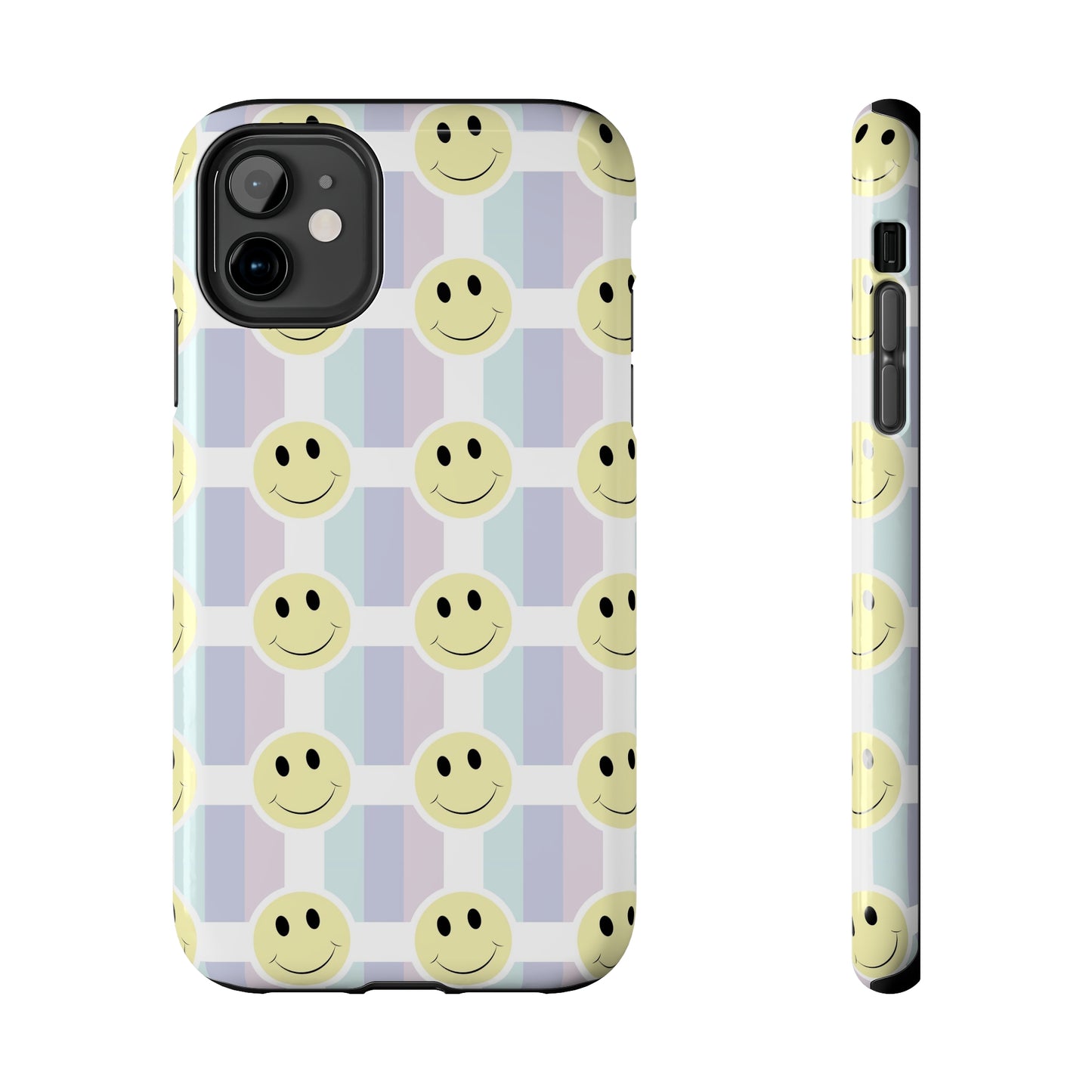 Smiley Face Retro Tough Phone Case, Cute Cool Trendy Biodegradable Phone Case