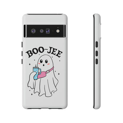 Boo Jee Ghost Phone Case, Halloween Cell Phone Case, Cute iPhone 15 Case