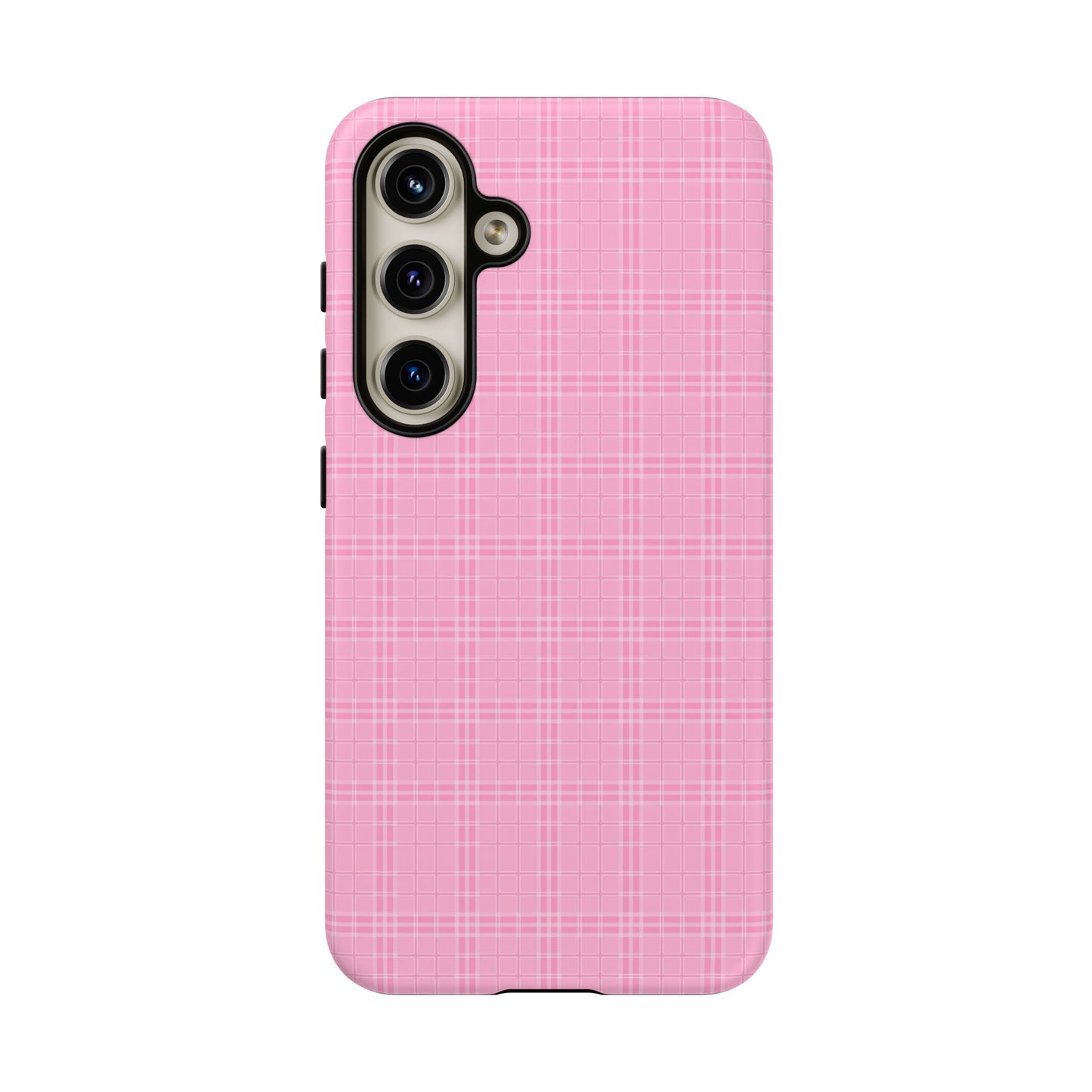 Pink Plaid Phone Case Pink Checkered Cell Phone Case