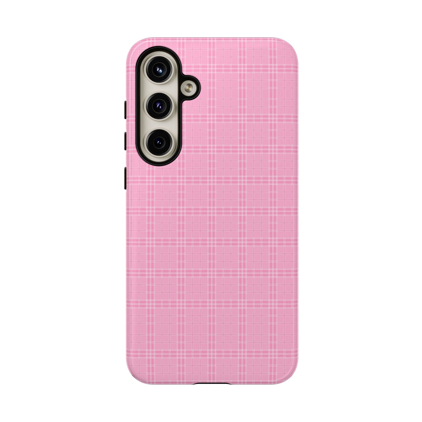 Pink Plaid Phone Case Pink Checkered Cell Phone Case