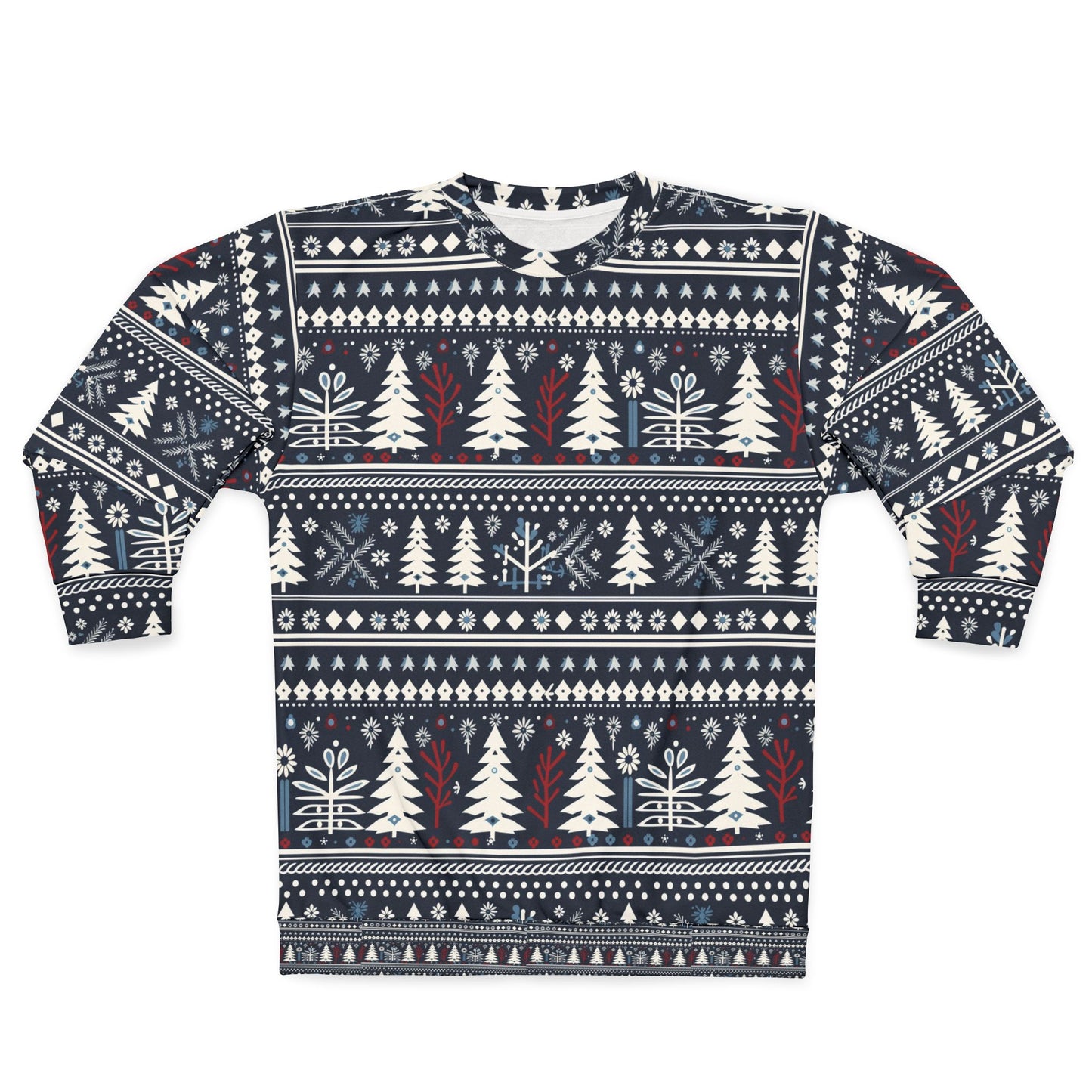 Fair Isle Christmas Sweatshirt for Men Holiday Sweater Scandinavian Sweatshirt Gift