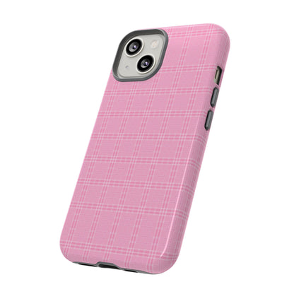 Pink Plaid Phone Case Pink Checkered Cell Phone Case