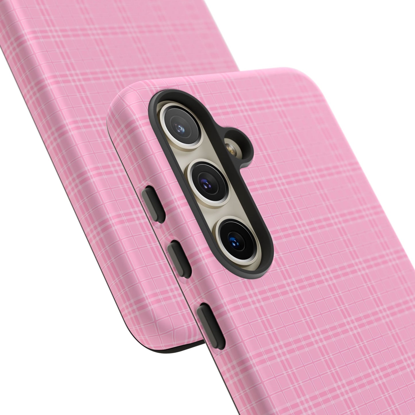 Pink Plaid Phone Case Pink Checkered Cell Phone Case