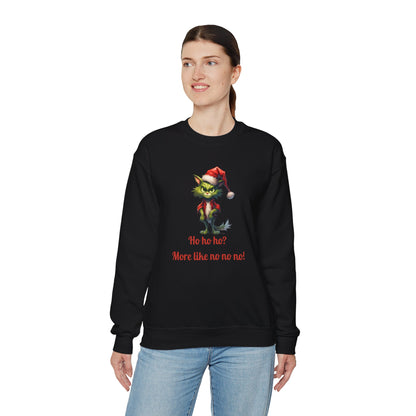 Funny Christmas Cat Crewneck Sweatshirt Cat Sweater Holiday Sweatshirt