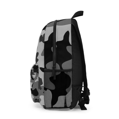 Black Camo School Backpack, Travel College Backpack, Cool Backpack for Boys, Girls, Backpack Aesthetics