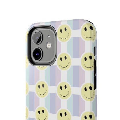 Smiley Face Retro Tough Phone Case, Cute Cool Trendy Biodegradable Phone Case