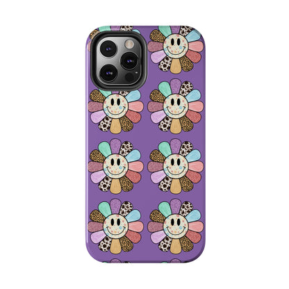 Smiley Face Retro Tough Phone Case, Cute Cool Trendy Biodegradable Phone Case