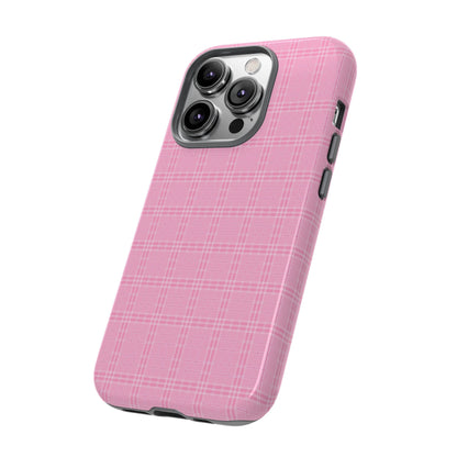 Pink Plaid Phone Case Pink Checkered Cell Phone Case