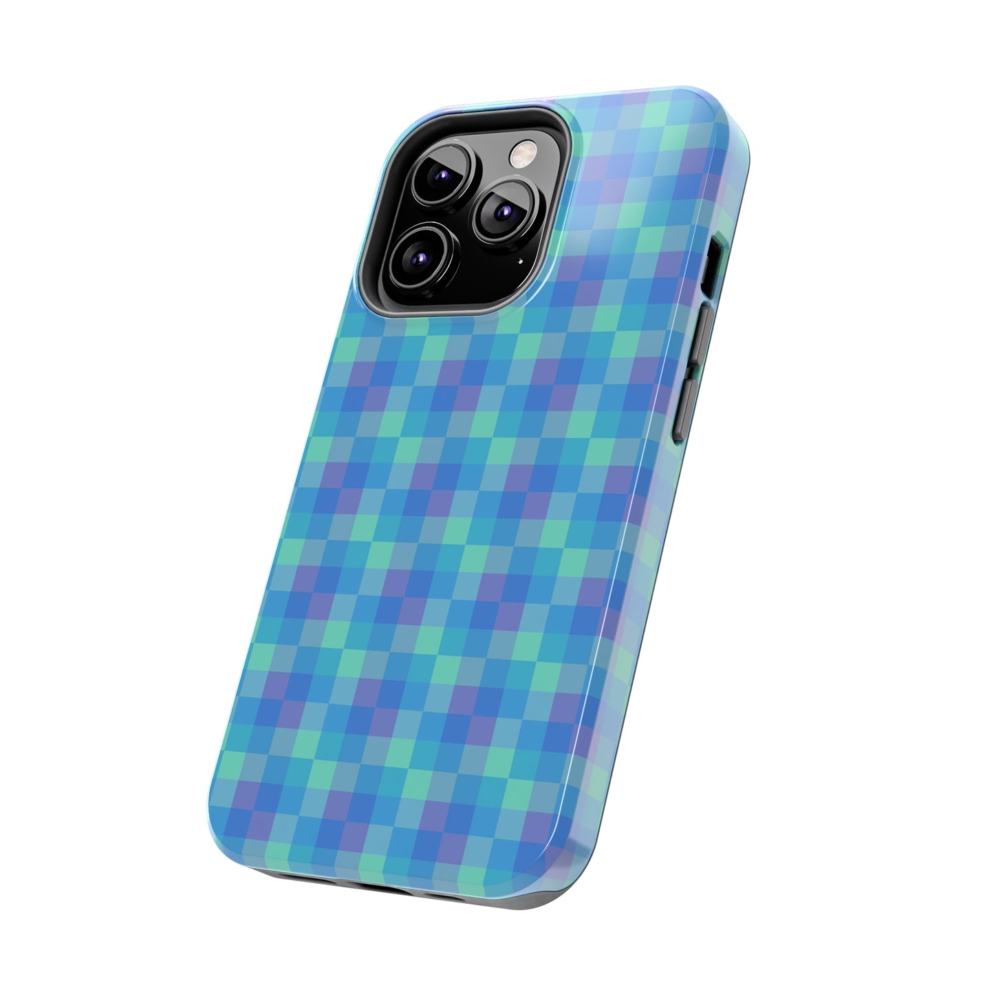 Blue Abstract Tough Phone Case, Cute Cool Trendy Biodegradable Phone Case