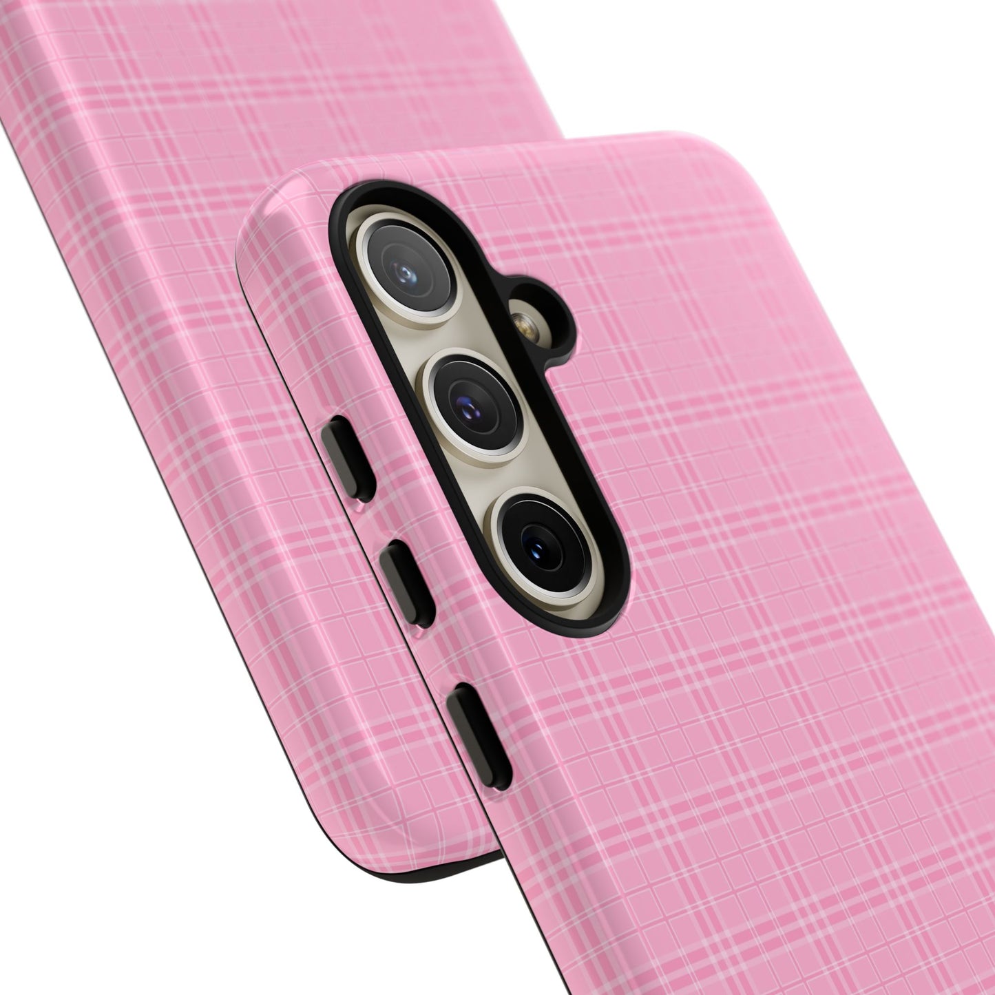 Pink Plaid Phone Case Pink Checkered Cell Phone Case