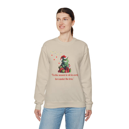 Funny Christmas Cat Sweatshirt - Christmas Crewneck- Holiday Sweatshirt