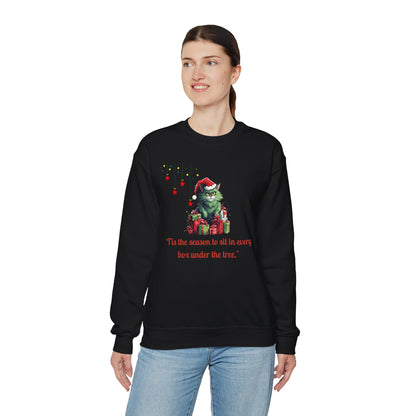 Funny Christmas Cat Sweatshirt - Christmas Crewneck- Holiday Sweatshirt