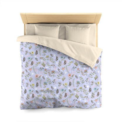 Floral Duvet Cover, Soft Pastel Bedding, Twin Queen King Sizes