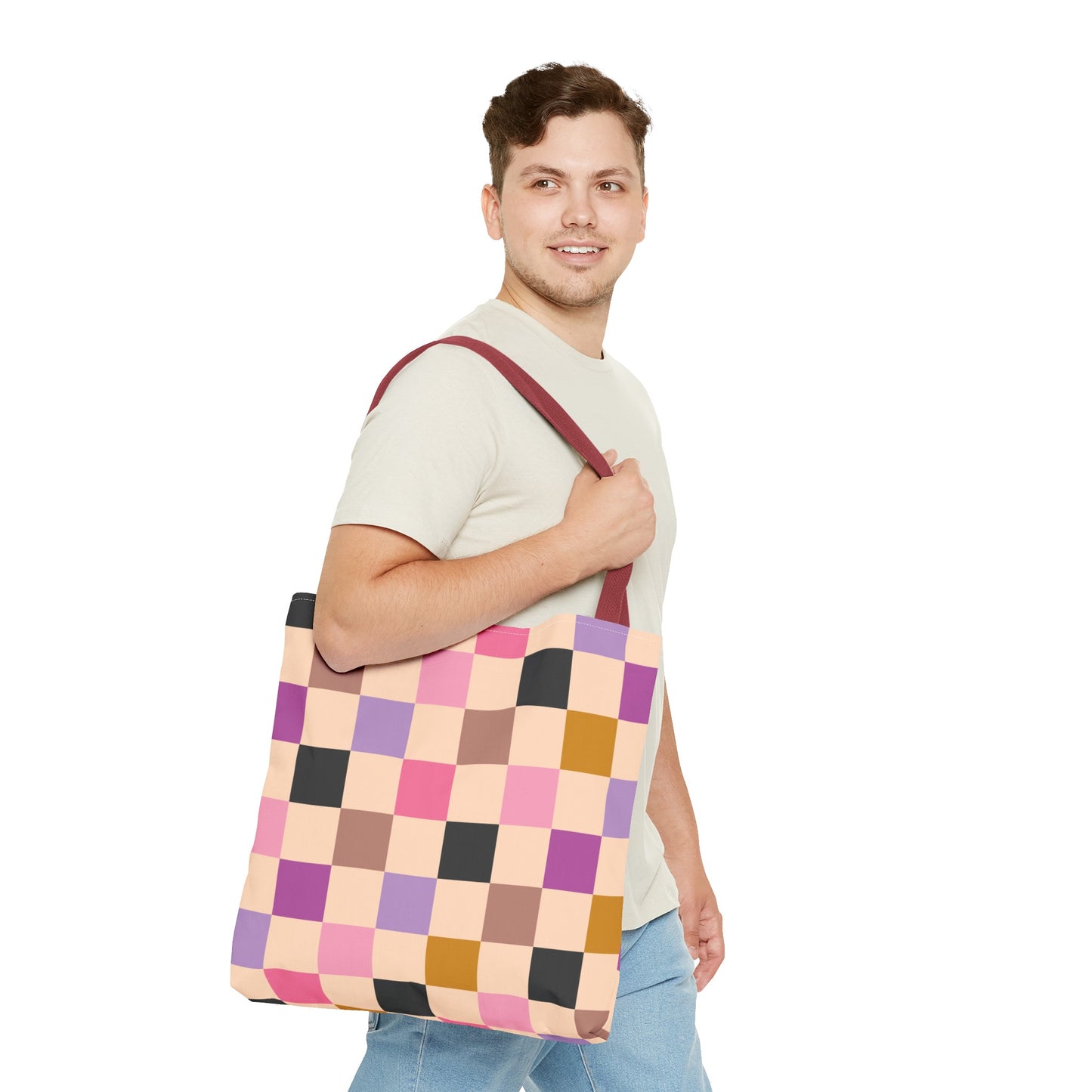 Checkered Tote Bag (AOP)