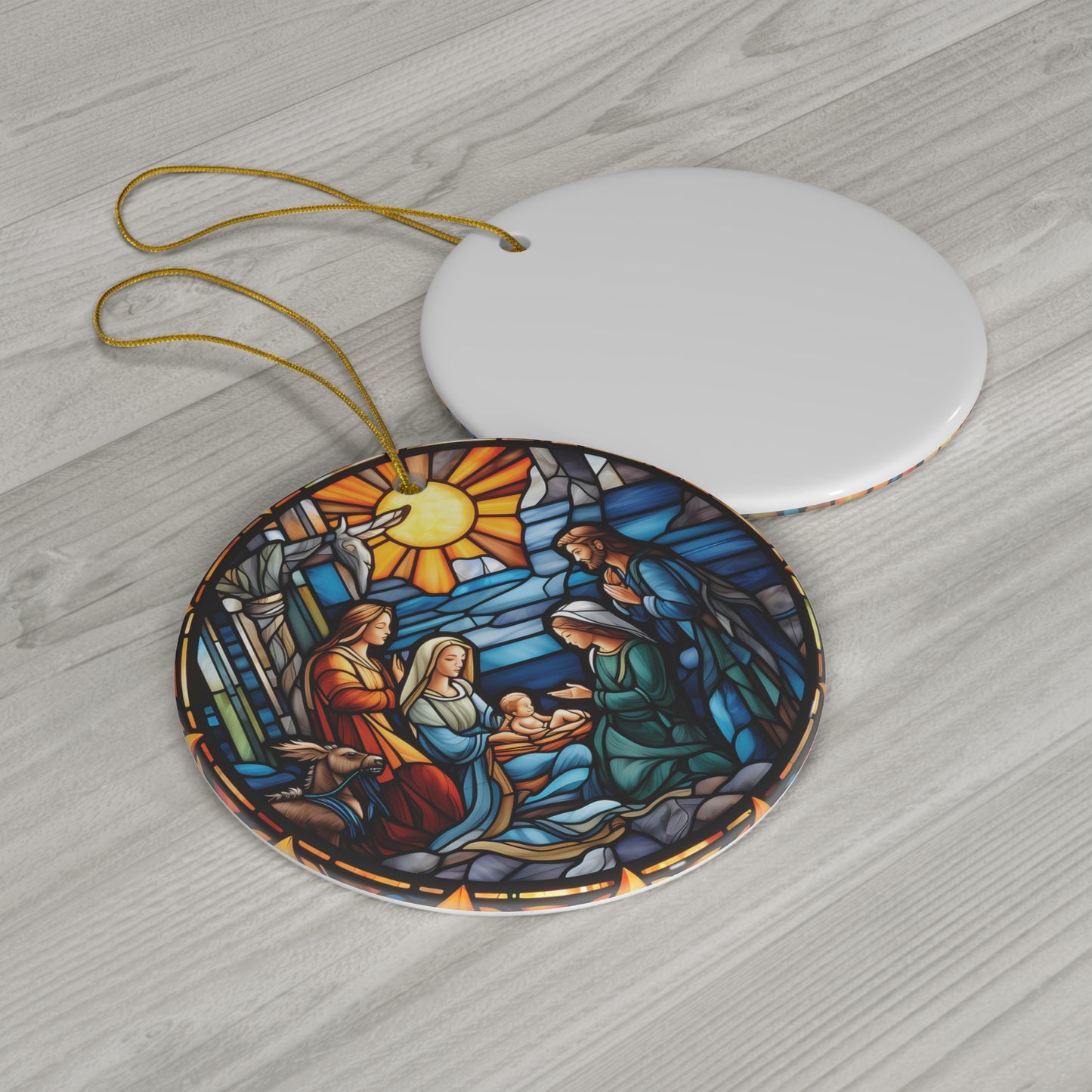 Christmas Ceramic Ornament, Christian Gift