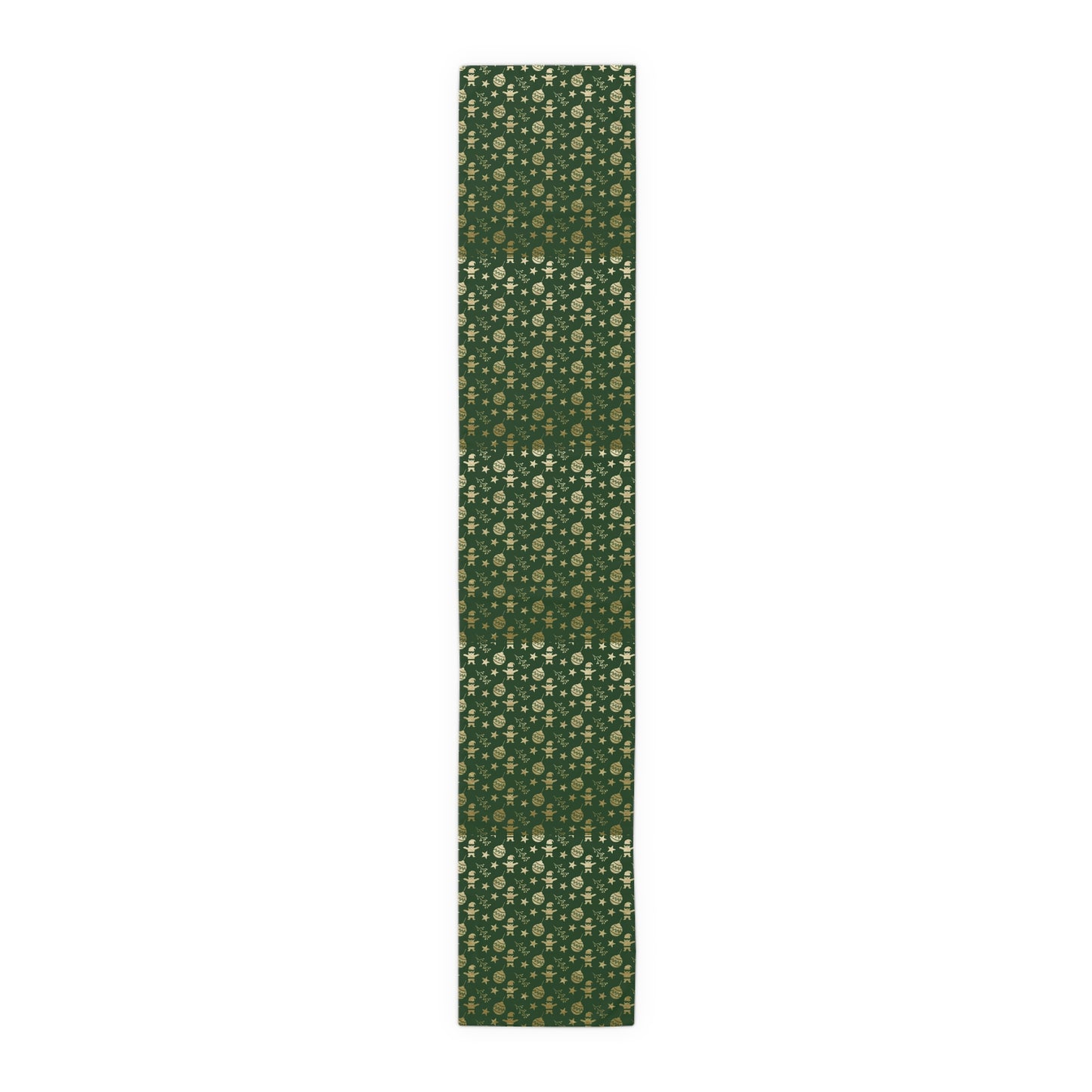 Christmas Table Runner, Green Elegant Table Decoration, Holiday Table Decor