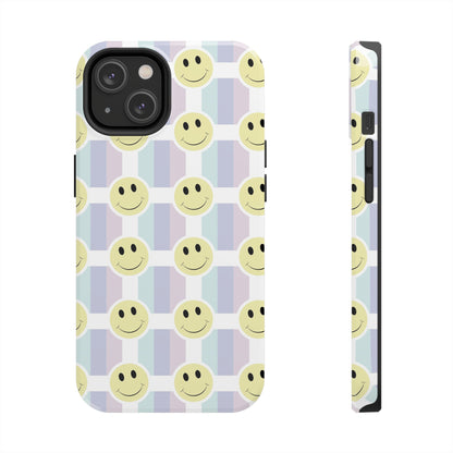 Smiley Face Retro Tough Phone Case, Cute Cool Trendy Biodegradable Phone Case