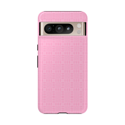 Pink Plaid Phone Case Pink Checkered Cell Phone Case