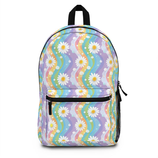 Daisy Backpack, Floral Backpack, Laptop Backpack, School Backpack, Backpack Girls