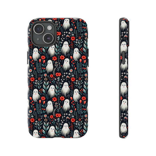 Cute Halloween Ghost Phone Case, Spooky Boho Cell Phone Case