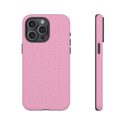 Pink Plaid Phone Case Pink Checkered Cell Phone Case