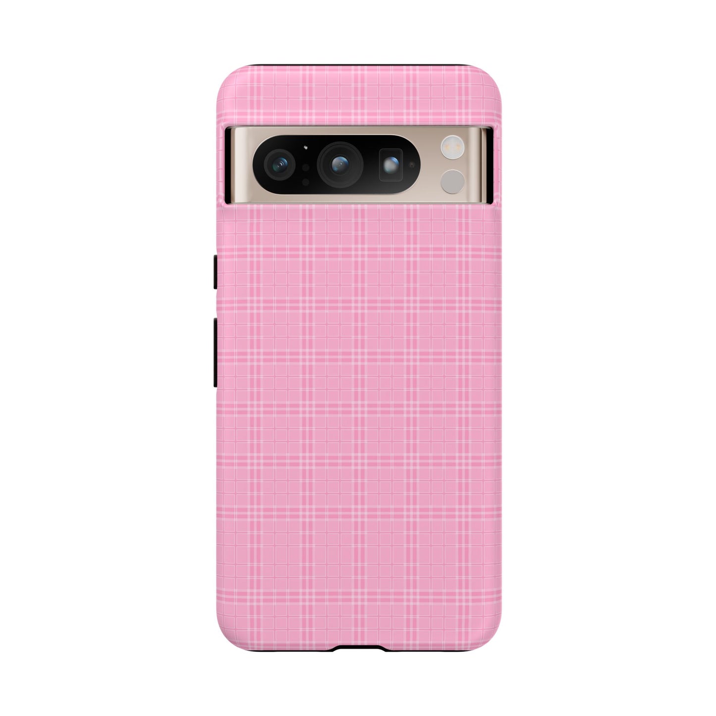 Pink Plaid Phone Case Pink Checkered Cell Phone Case