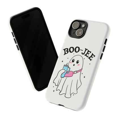 Boo Jee Ghost Phone Case, Halloween Cell Phone Case, Cute iPhone 15 Case