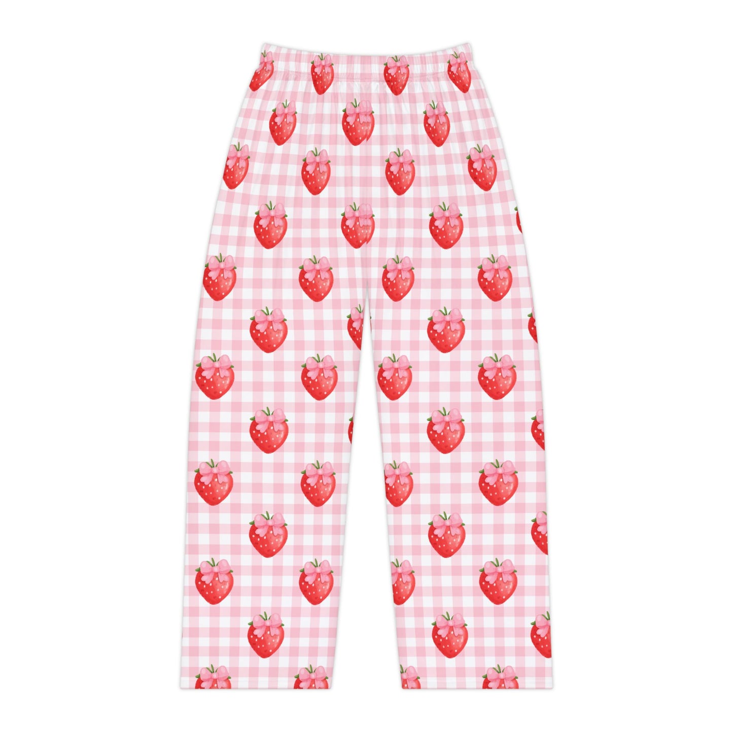 Strawberry Coquette Women's Pajama Pants, Flirty Loungewear