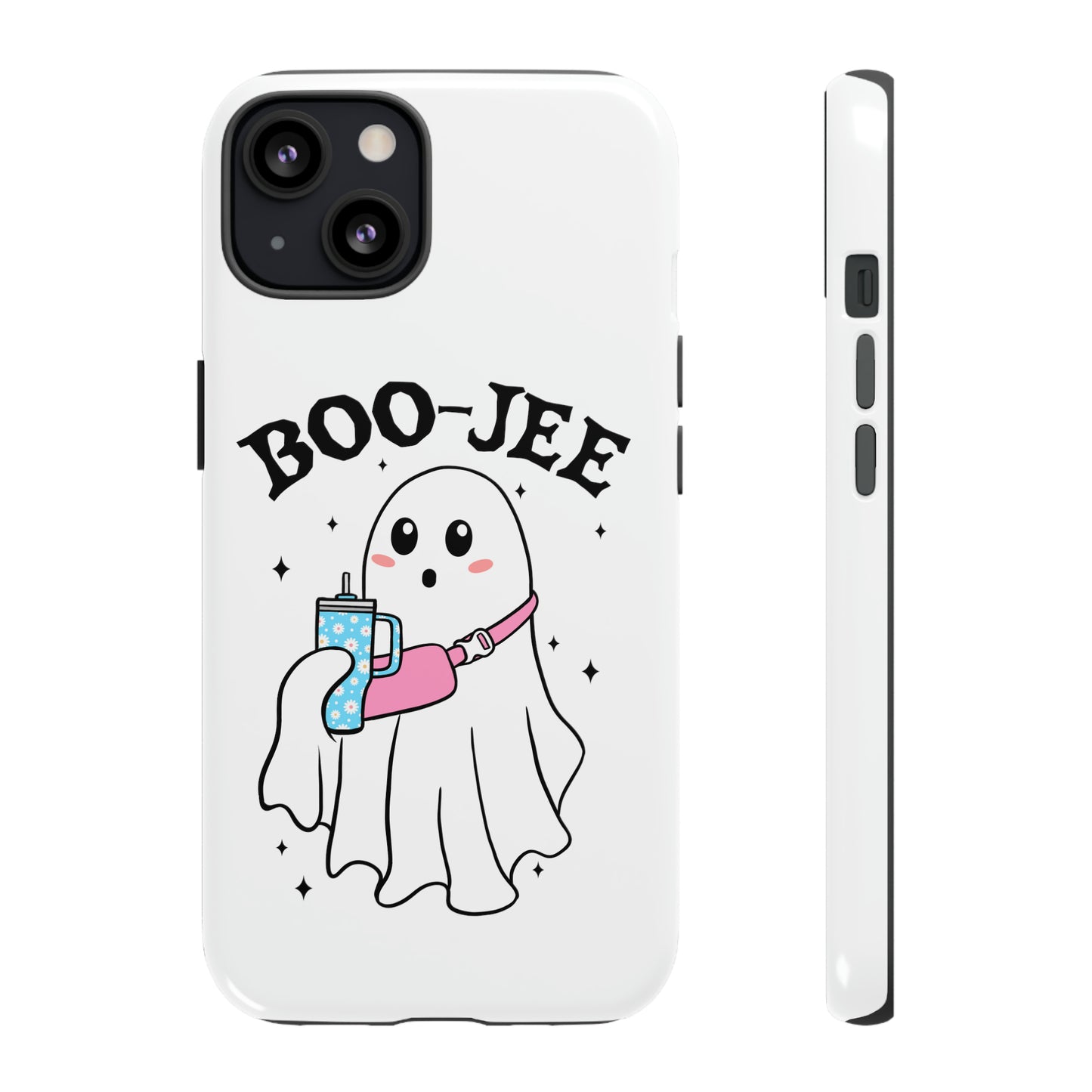 Boo Jee Ghost Phone Case, Halloween Cell Phone Case, Cute iPhone 15 Case