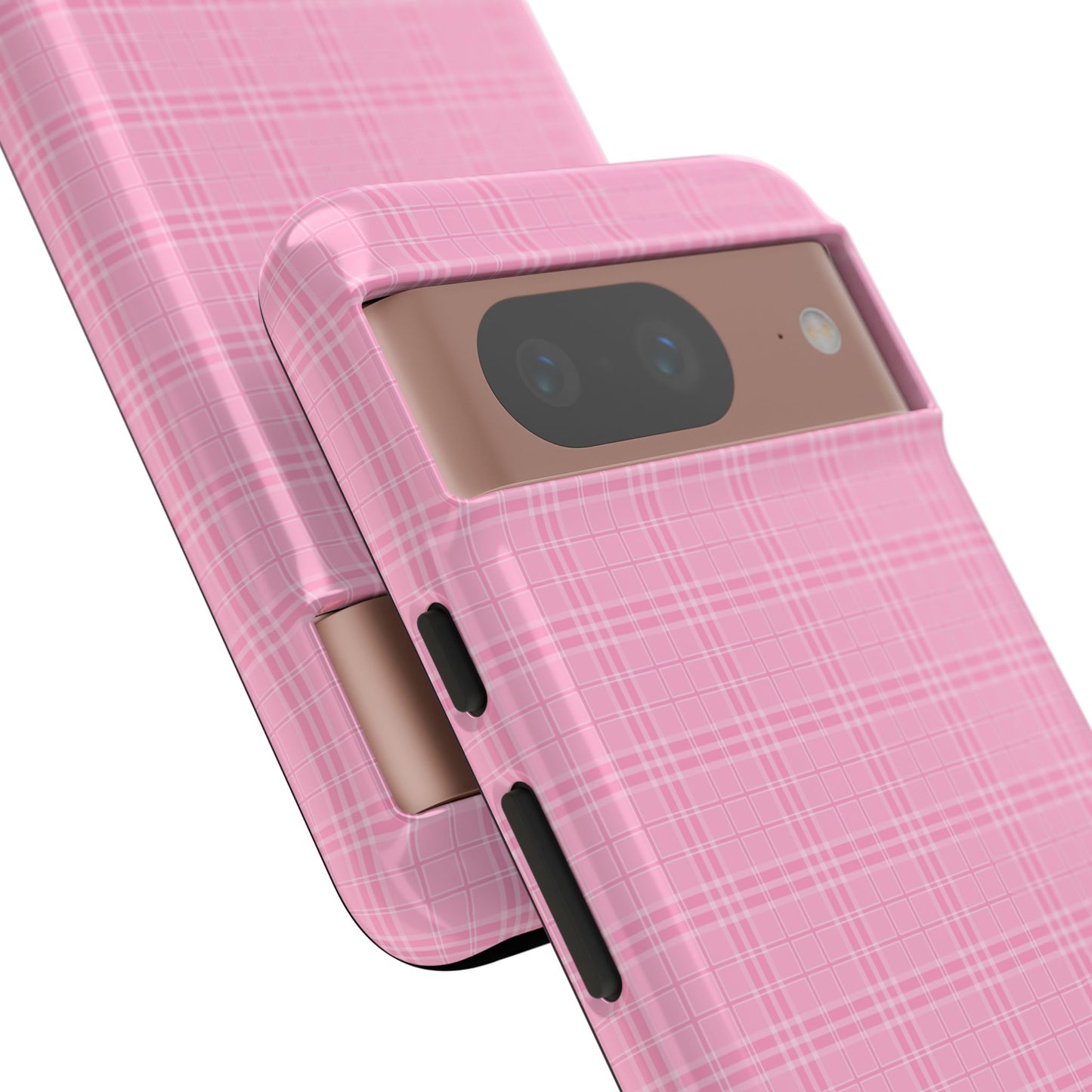 Pink Plaid Phone Case Pink Checkered Cell Phone Case