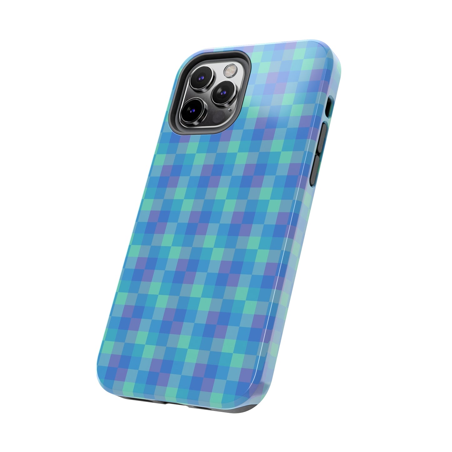 Blue Abstract Tough Phone Case, Cute Cool Trendy Biodegradable Phone Case