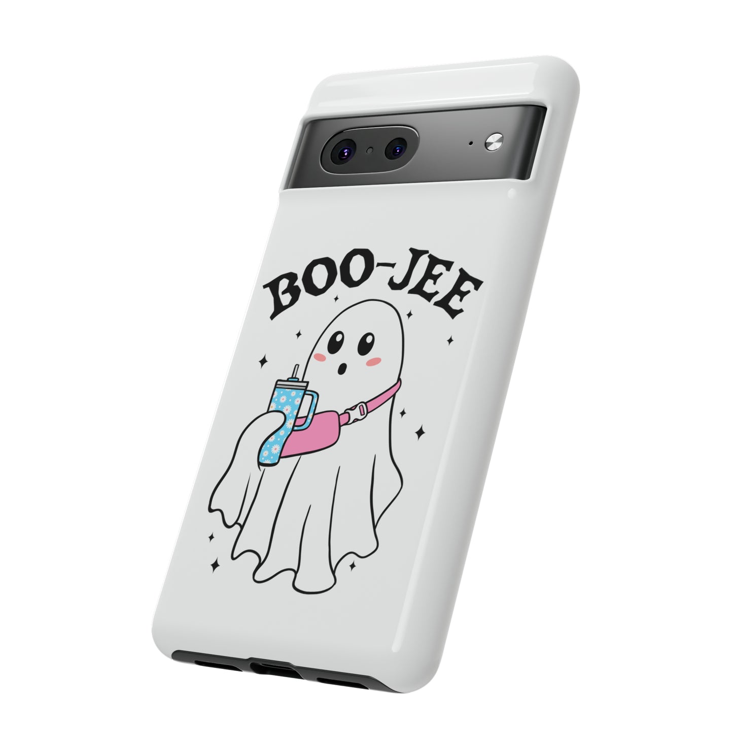 Boo Jee Ghost Phone Case, Halloween Cell Phone Case, Cute iPhone 15 Case