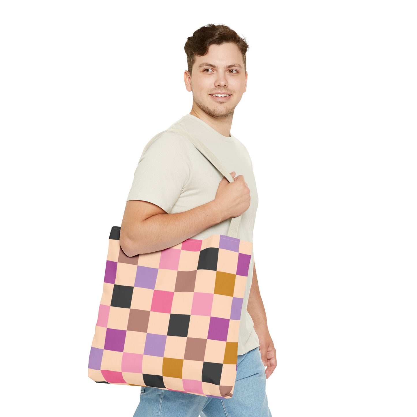 Checkered Tote Bag (AOP)