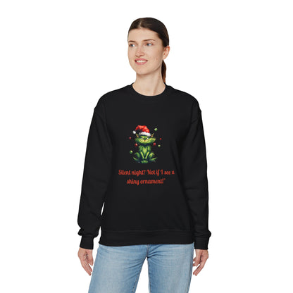 Christmas Cat Sweatshirt-Christmas Crewneck-Funny Cute Cat Sweater