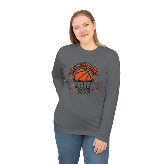 Basketball Shirt, Basketball Mom, Dad, Game Day Shirt, Sports T-shirt, Unisex Performance Long Sleeve Shirt