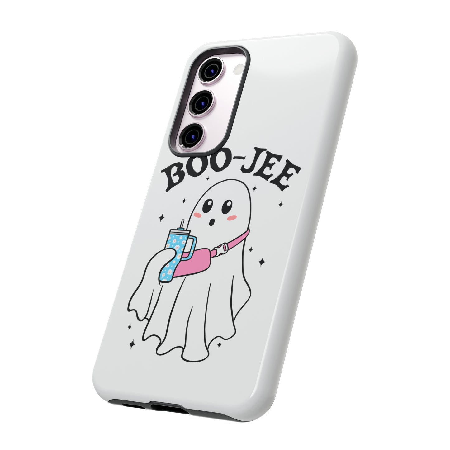 Boo Jee Ghost Phone Case, Halloween Cell Phone Case, Cute iPhone 15 Case