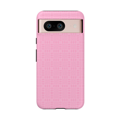 Pink Plaid Phone Case Pink Checkered Cell Phone Case