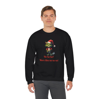 Funny Christmas Cat Crewneck Sweatshirt Cat Sweater Holiday Sweatshirt