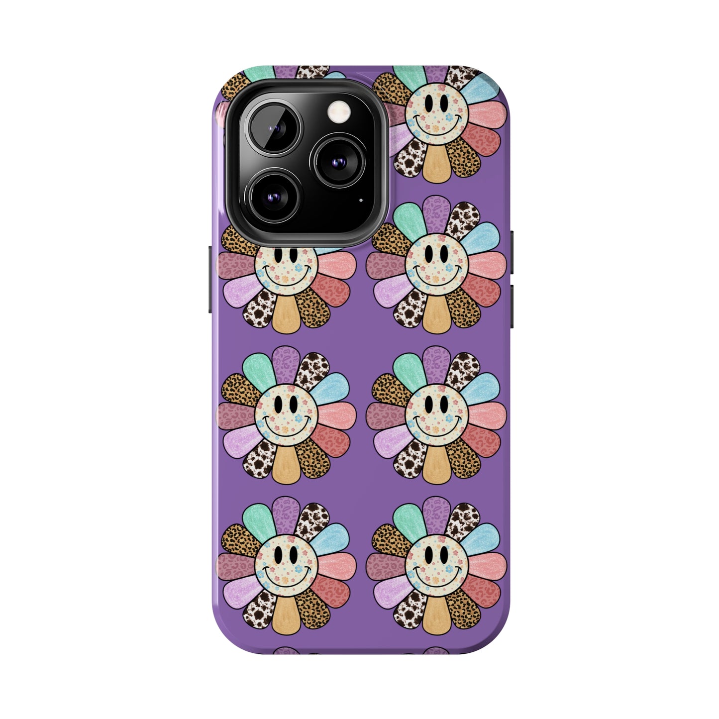 Smiley Face Retro Tough Phone Case, Cute Cool Trendy Biodegradable Phone Case