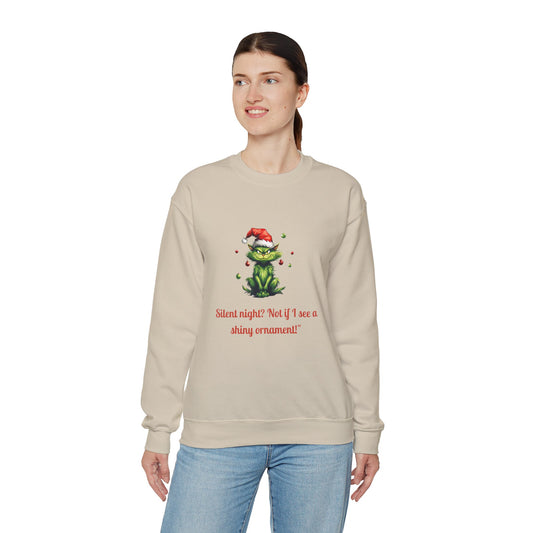 Christmas Cat Sweatshirt-Christmas Crewneck-Funny Cute Cat Sweater