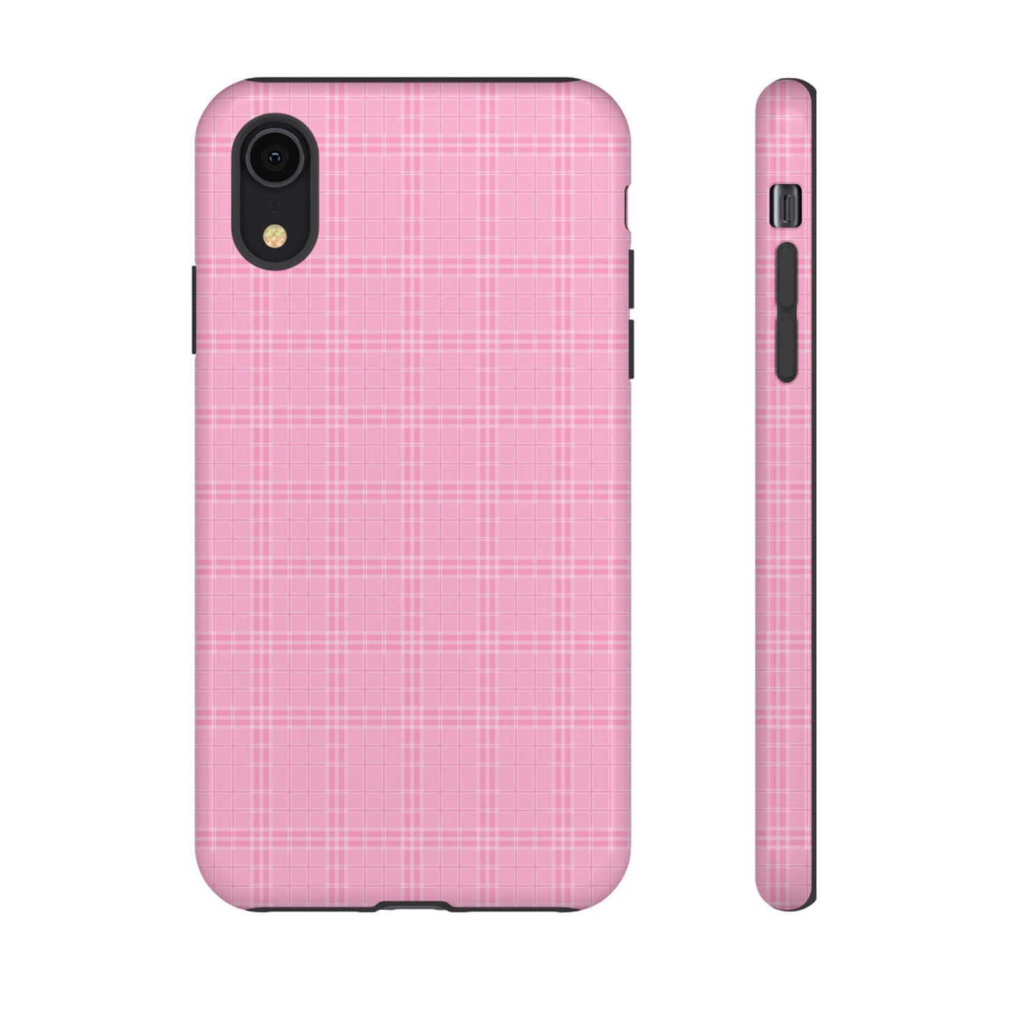 Pink Plaid Phone Case Pink Checkered Cell Phone Case