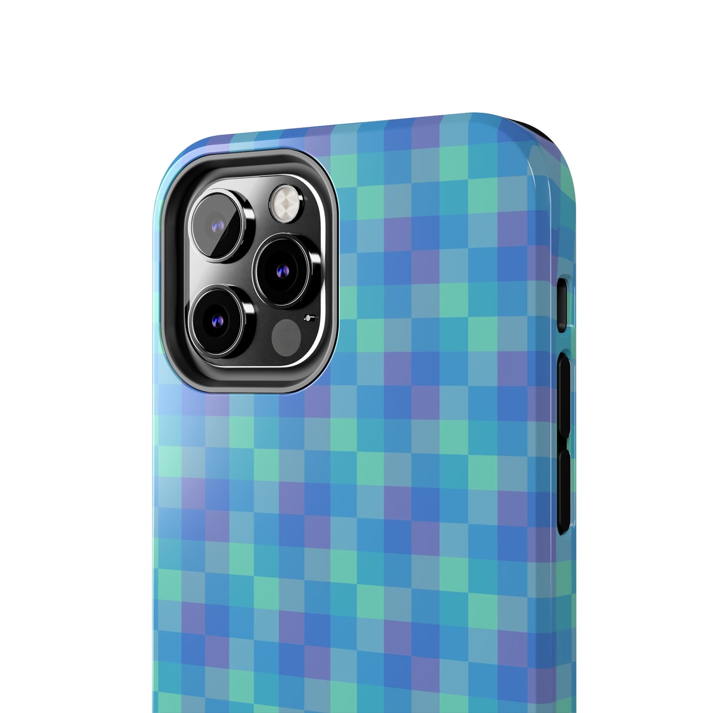 Blue Abstract Tough Phone Case, Cute Cool Trendy Biodegradable Phone Case