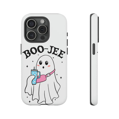 Boo Jee Ghost Phone Case, Halloween Cell Phone Case, Cute iPhone 15 Case