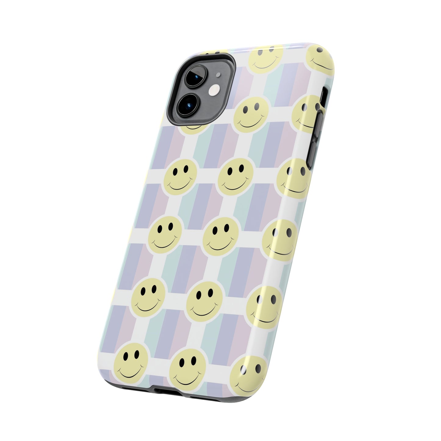 Smiley Face Retro Tough Phone Case, Cute Cool Trendy Biodegradable Phone Case