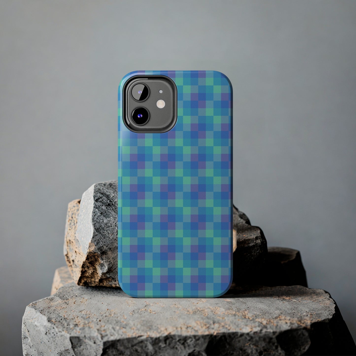 Blue Abstract Tough Phone Case, Cute Cool Trendy Biodegradable Phone Case