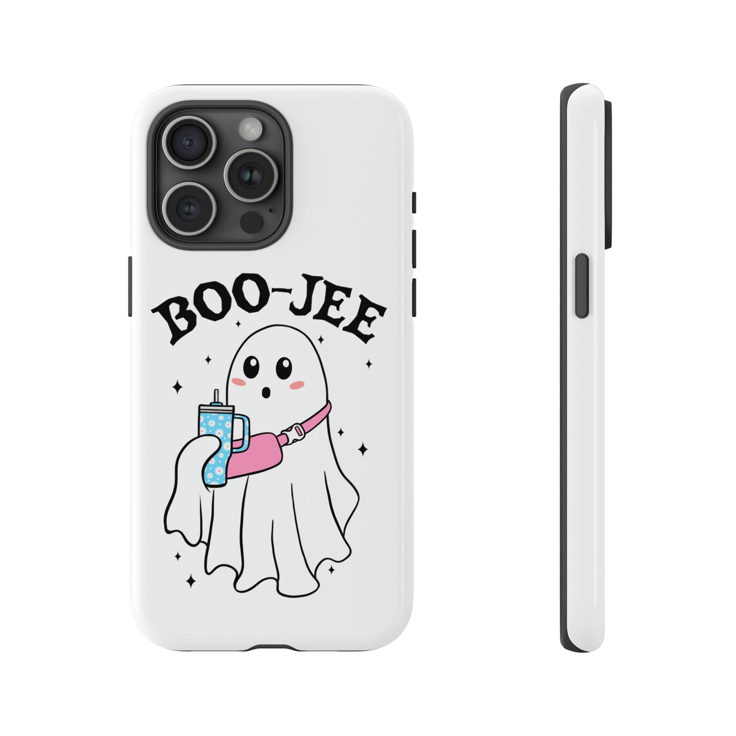 Boo Jee Ghost Phone Case, Halloween Cell Phone Case, Cute iPhone 15 Case