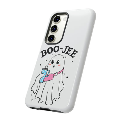 Boo Jee Ghost Phone Case, Halloween Cell Phone Case, Cute iPhone 15 Case