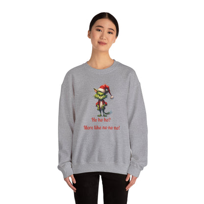 Funny Christmas Cat Crewneck Sweatshirt Cat Sweater Holiday Sweatshirt