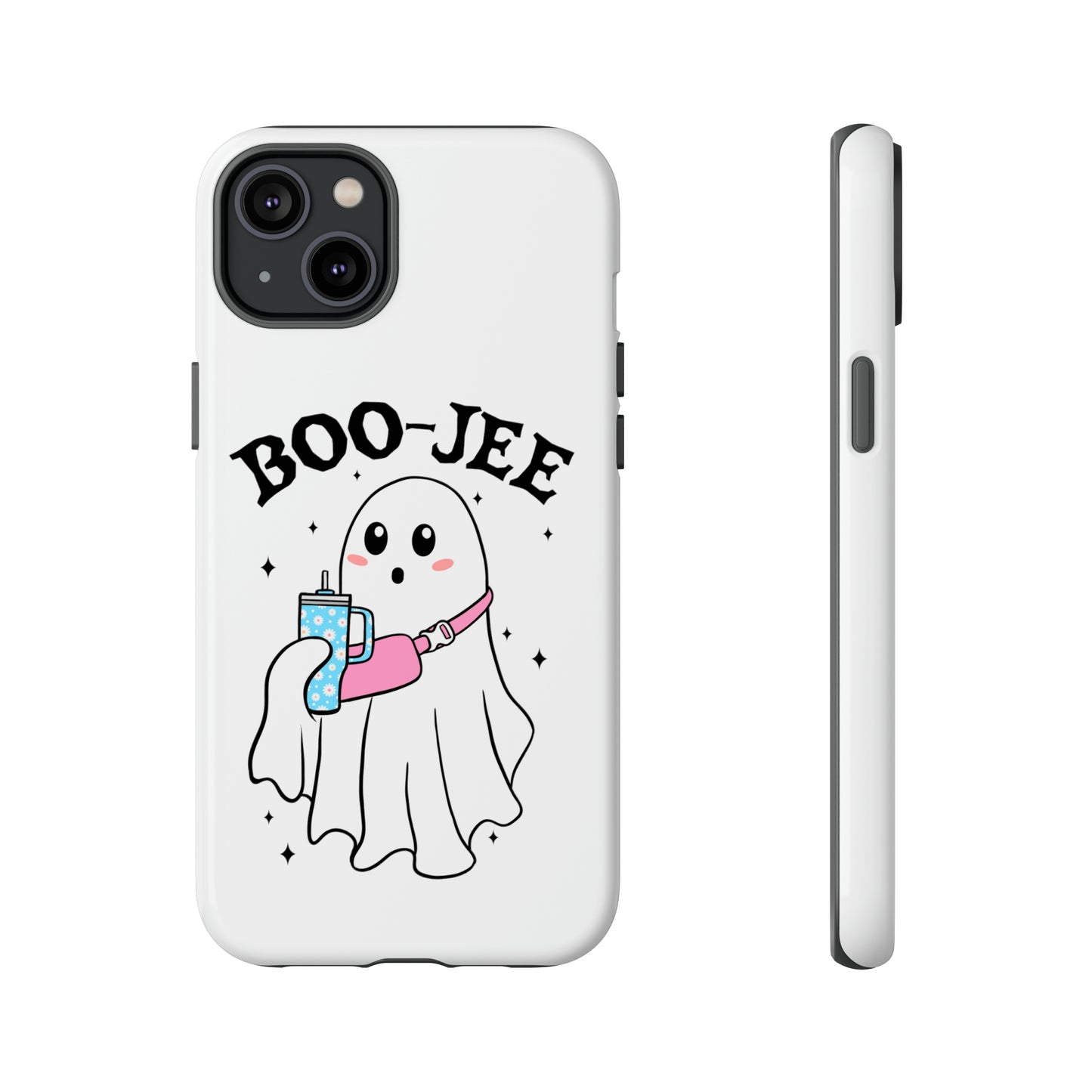 Boo Jee Ghost Phone Case, Halloween Cell Phone Case, Cute iPhone 15 Case